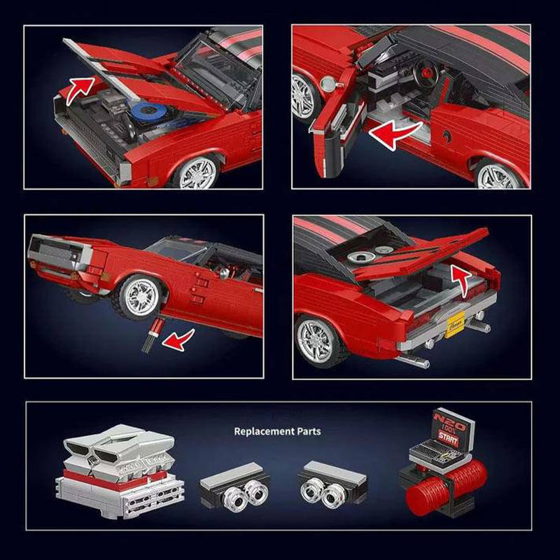 Classic American Muscle 1868pcs