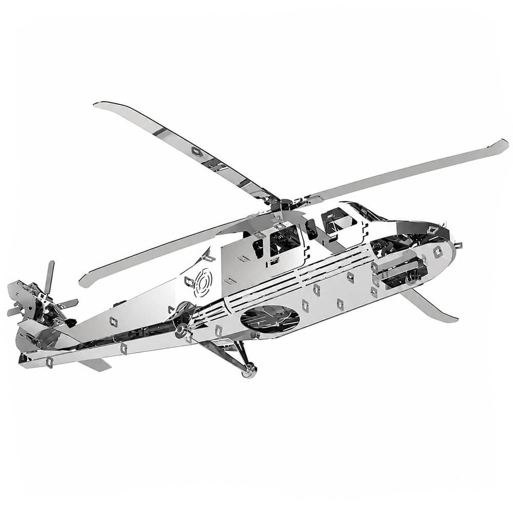 Military Helicopter - Metal Construction Set