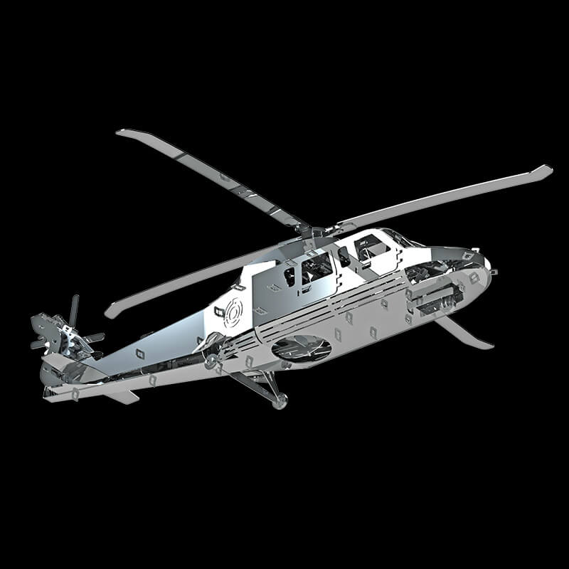 Military Helicopter - Metal Construction Set