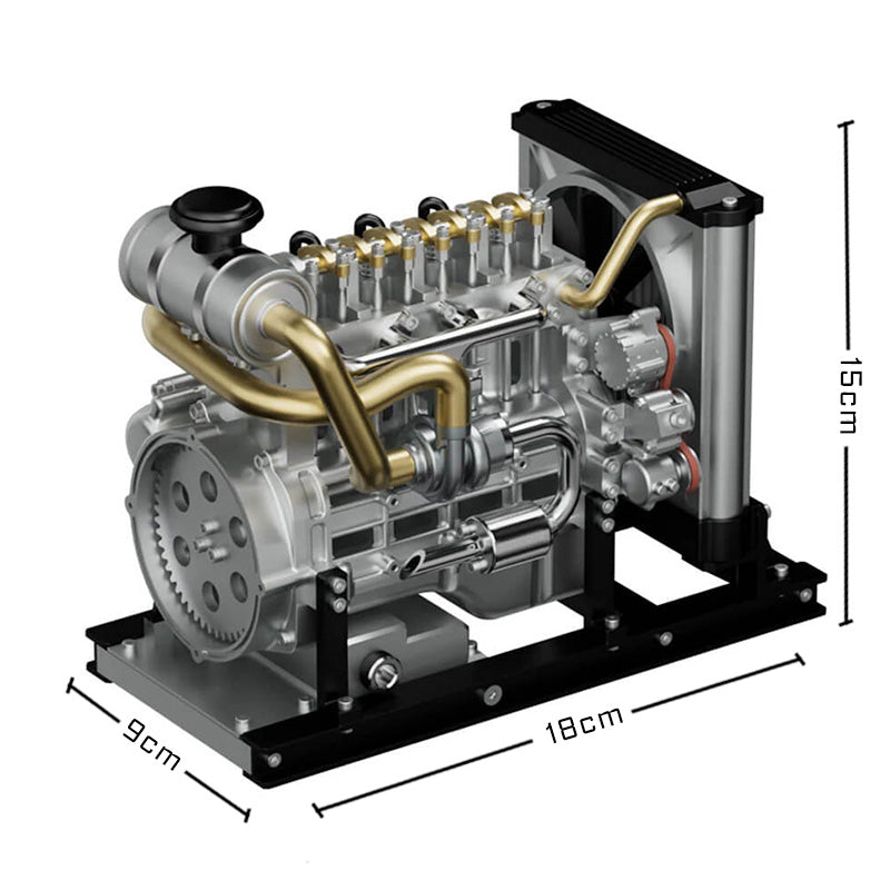 Classic Diesel Engine - Metal Construction Set