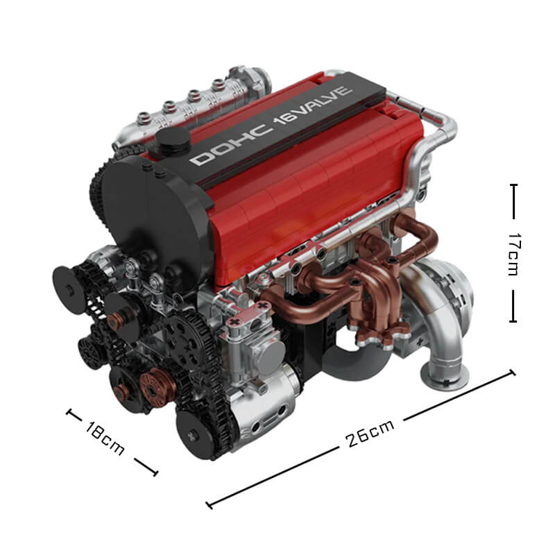 Motorised L4 Japanese Engine 917pcs