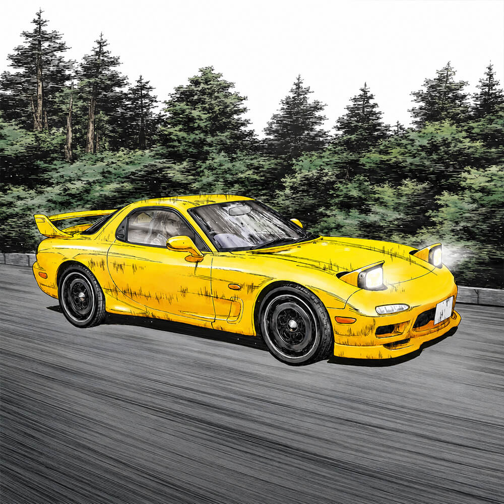 Initial D Mazda RX-7 FD3S 1:32 Scale - Construction Set