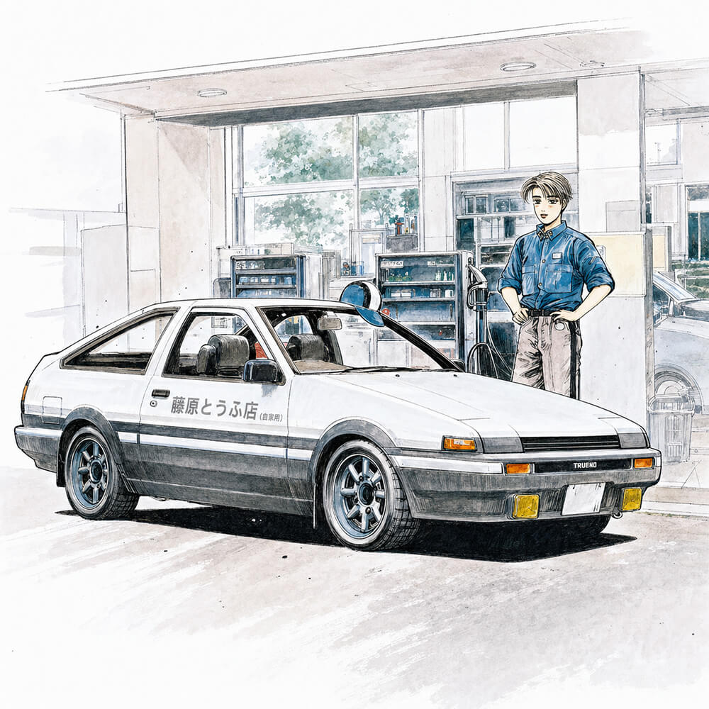 Initial D Takumi's Toyota AE86 1:32 Scale - Construction Set