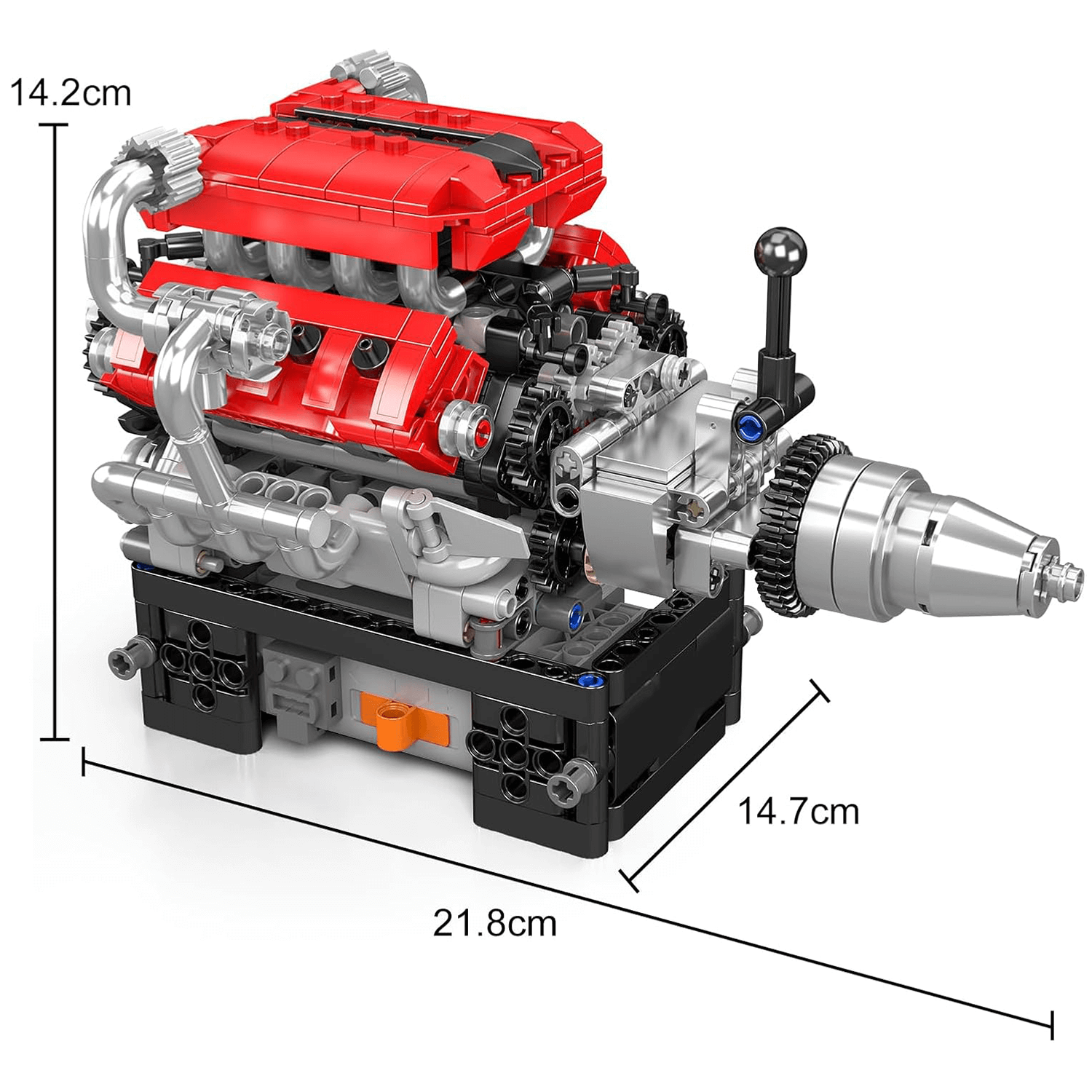 Motorised Italian V8 Engine 749pcs