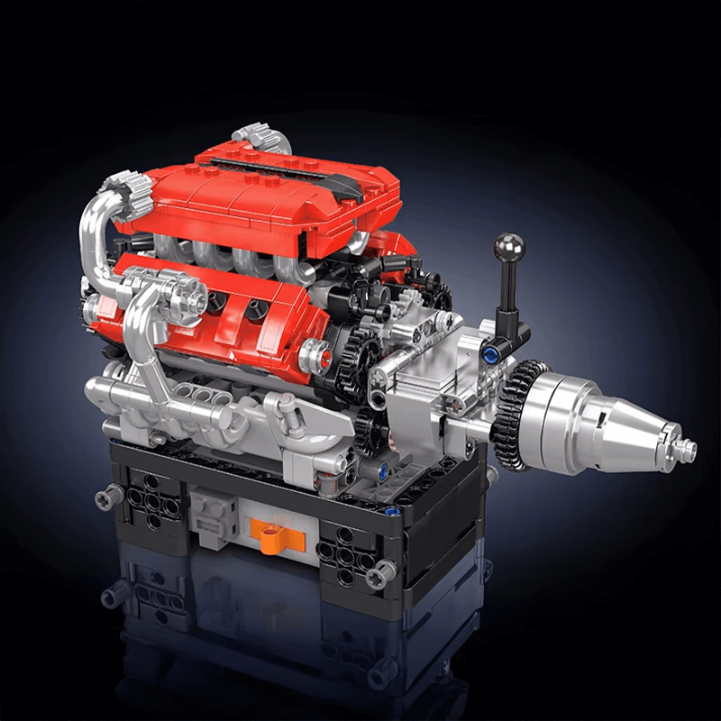 Motorised Italian V8 Engine 749pcs