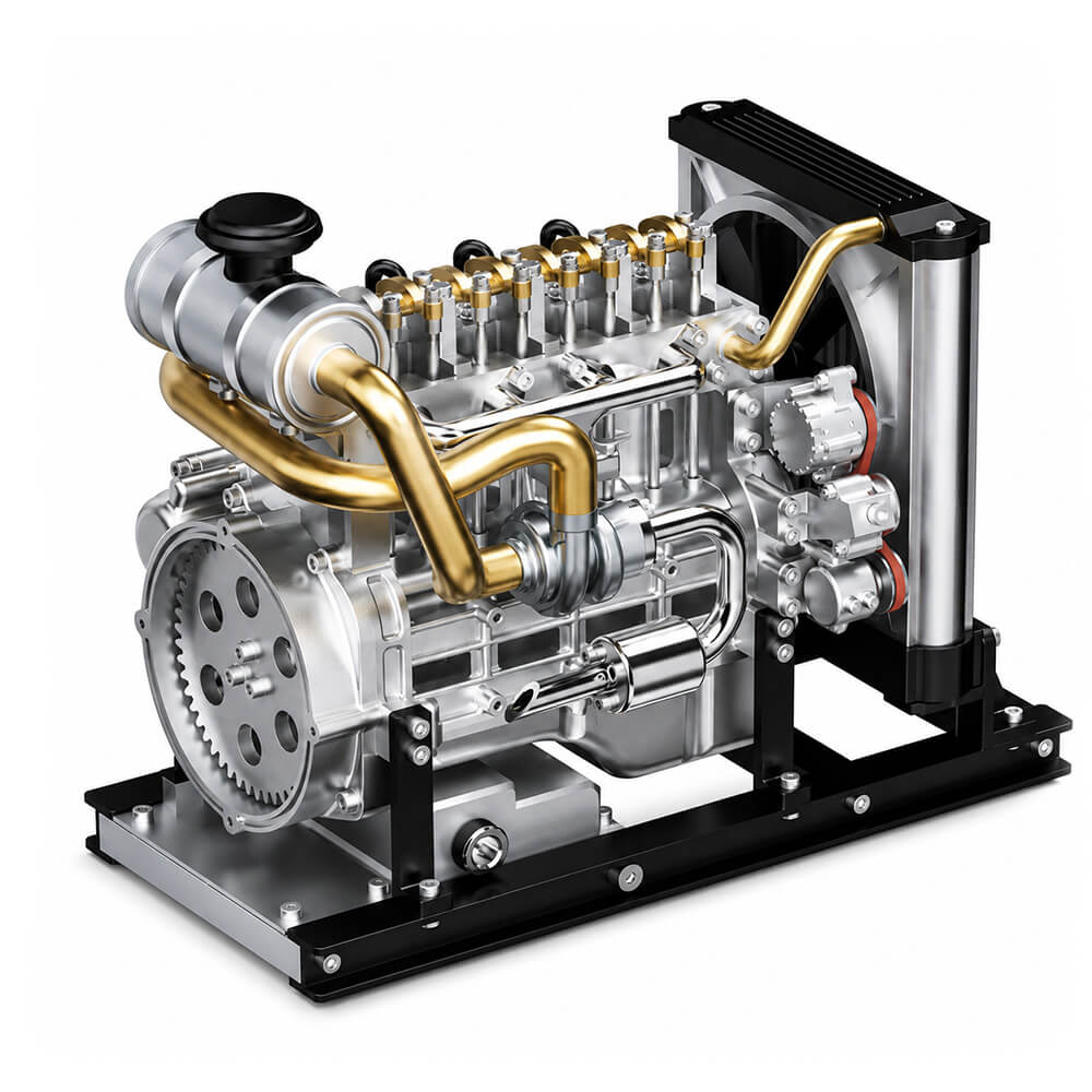Classic Diesel Engine - Metal Construction Set