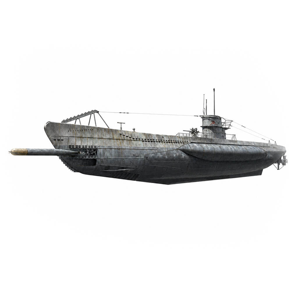 German Submarine U-96 1:144 Scale - Construction Set