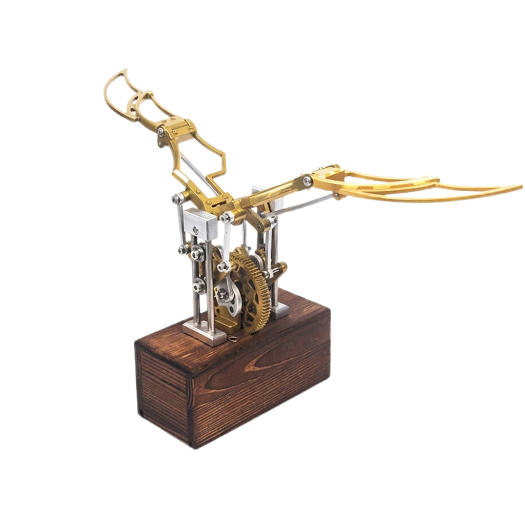 Mechanical Golden Ornithopter - Metal Construction Set