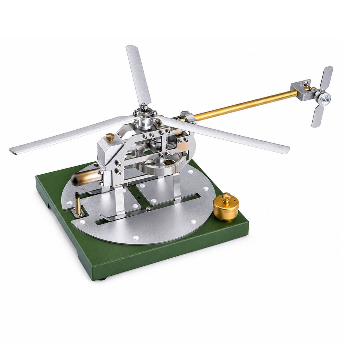 Mechanical Stirling Helicopter - Metal Construction Set