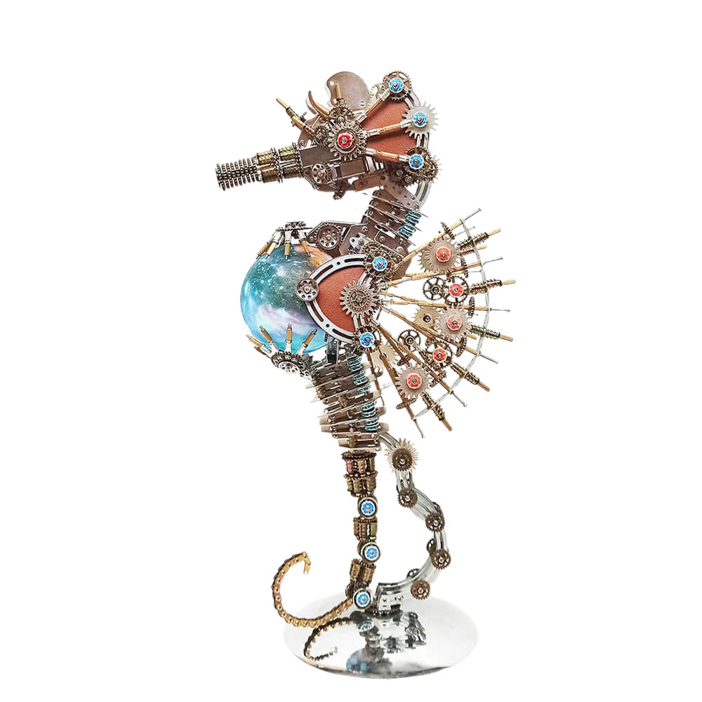 Steampunk Seahorse - Metal Construction Set