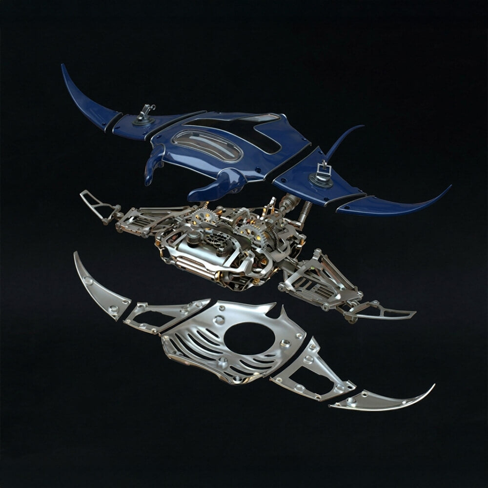 The Manta Ray Sea Guardian - Metal Construction Set