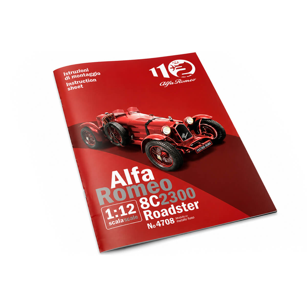 Alfa Romeo 8C2300 Roadster 1:12 Scale - Construction Set