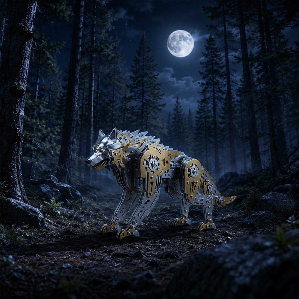 The Silverfang Wolf - Metal Construction Set