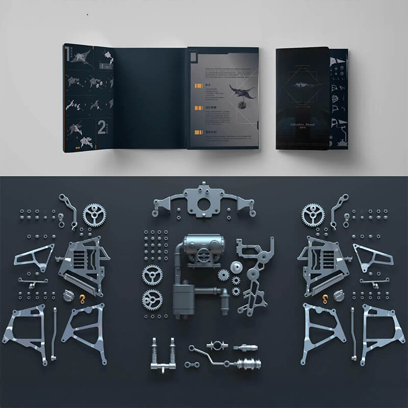 The Manta Ray Sea Guardian - Metal Construction Set