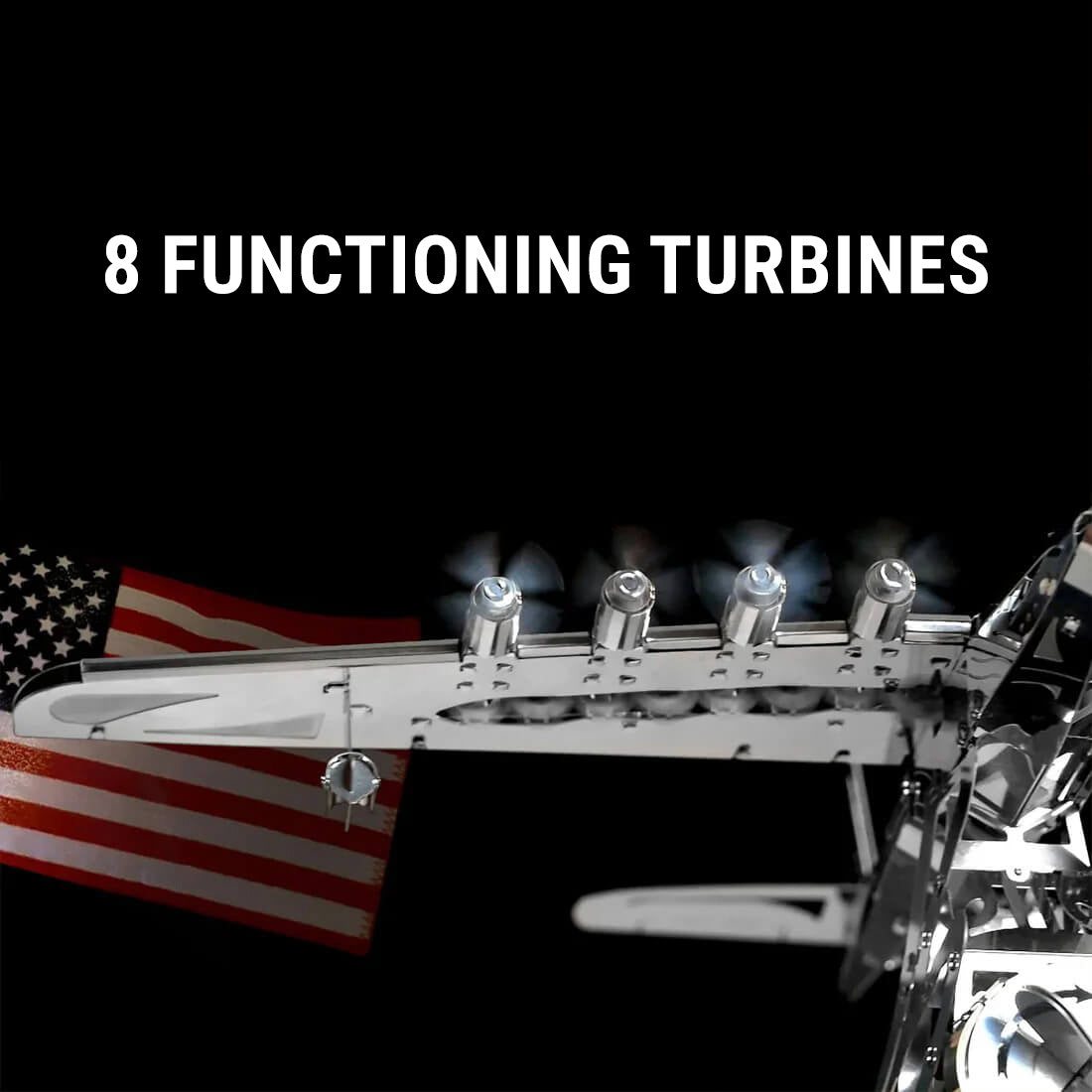 The Titan Hughes H-4 Sculpture - Metal Construction Set