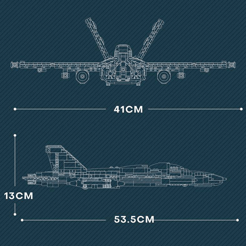 F18 Fighter Jet 1386pcs