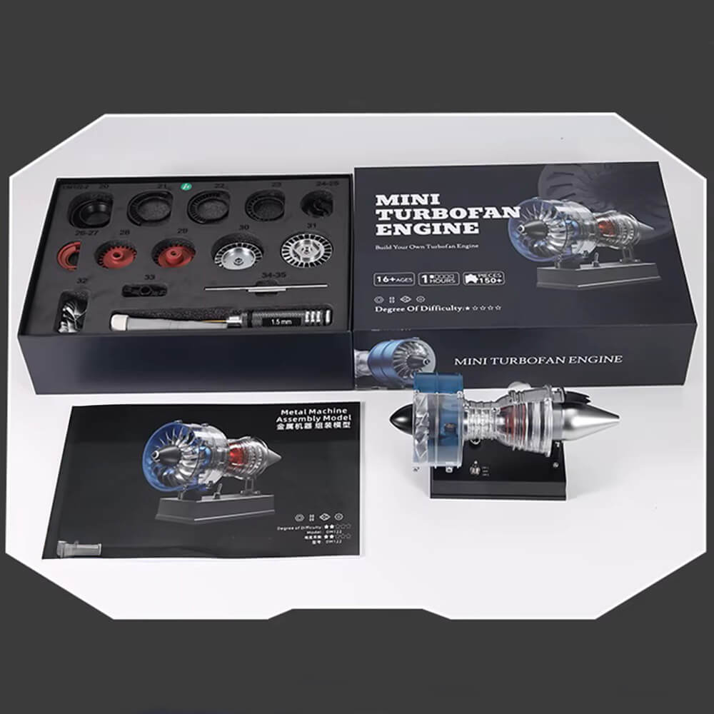 Compact Turbofan Engine - Metal Construction Set
