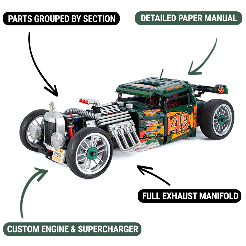 The Ultimate Hot Rod 2617pcs