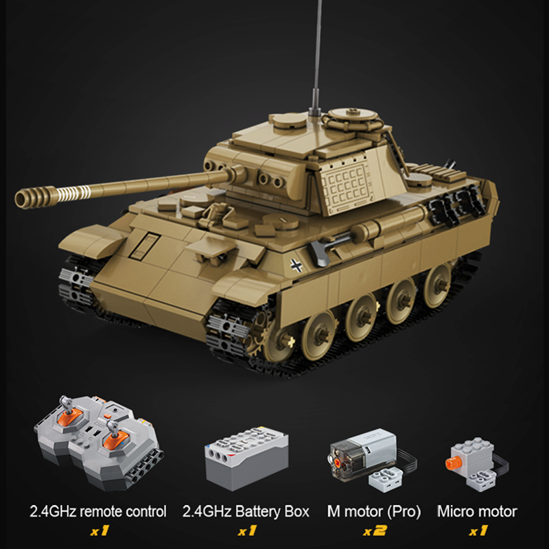 Remote Controlled Panther Tank 906pcs