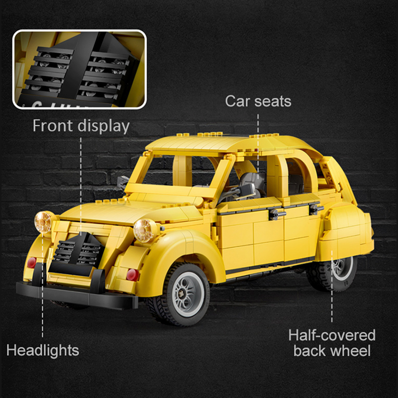 Remote Controlled Citroen 2CV 1238pcs