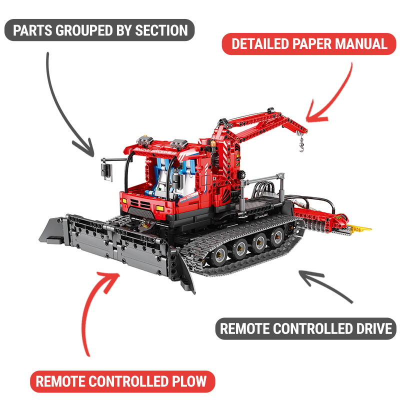 Remote Controlled Snow Groomer 1099pcs