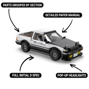 Remote Controlled Initial D AE86 1233pcs