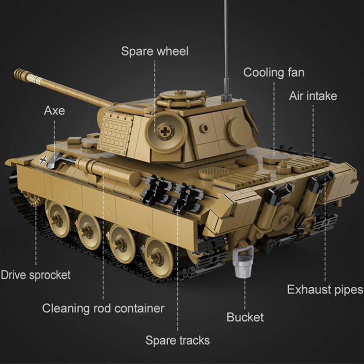 Remote Controlled Panther Tank 906pcs
