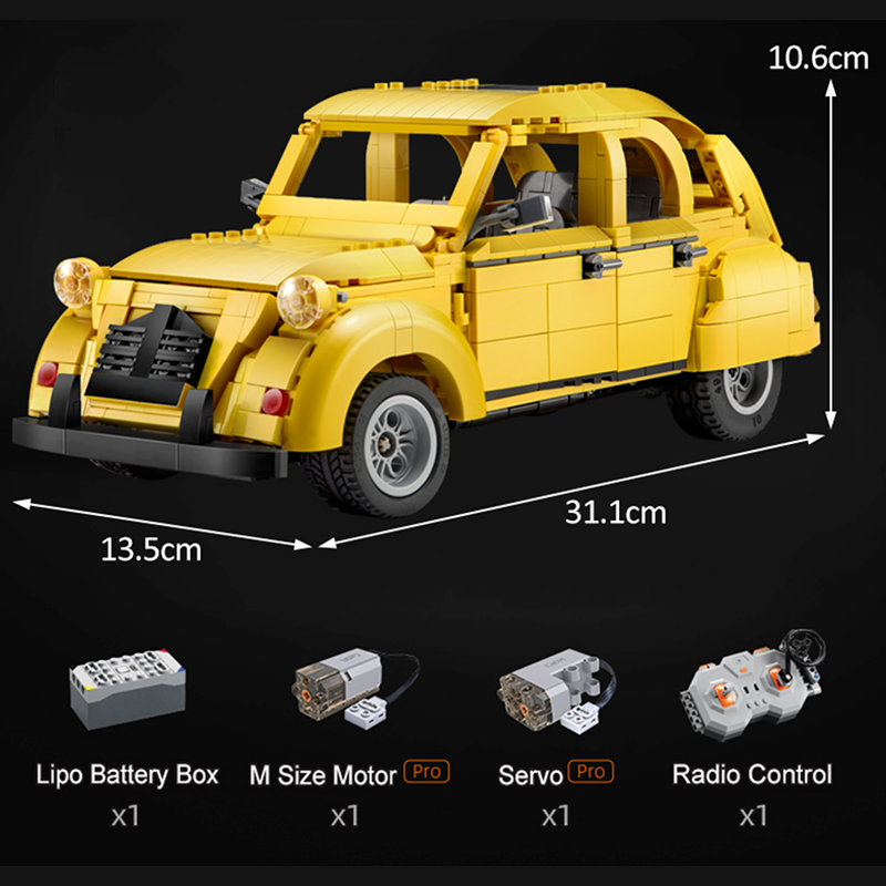 Remote Controlled Citroen 2CV 1238pcs