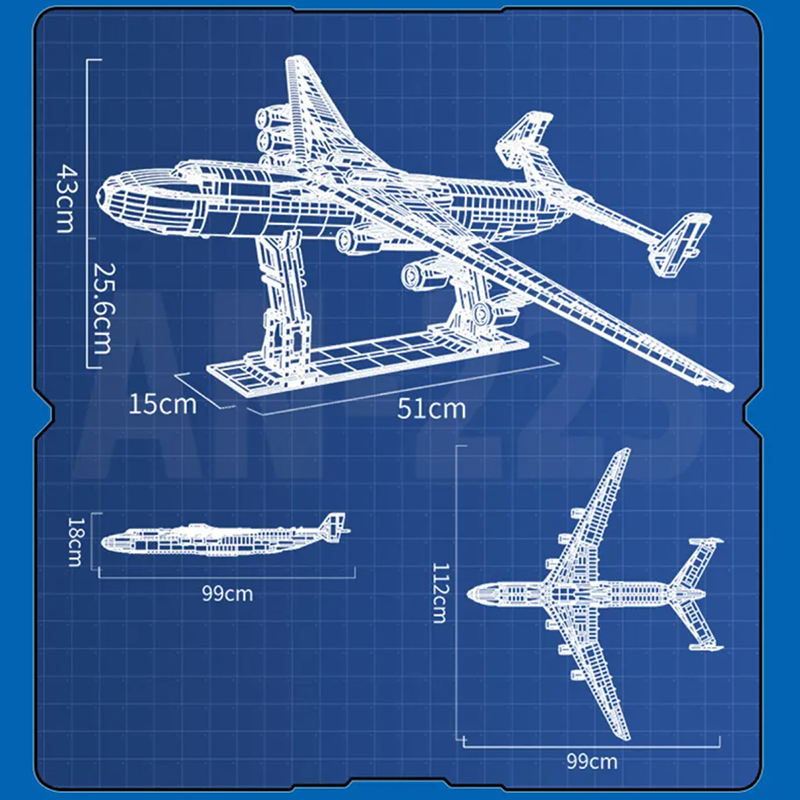 The Ultimate Antonov 225 With Stand 5349pcs