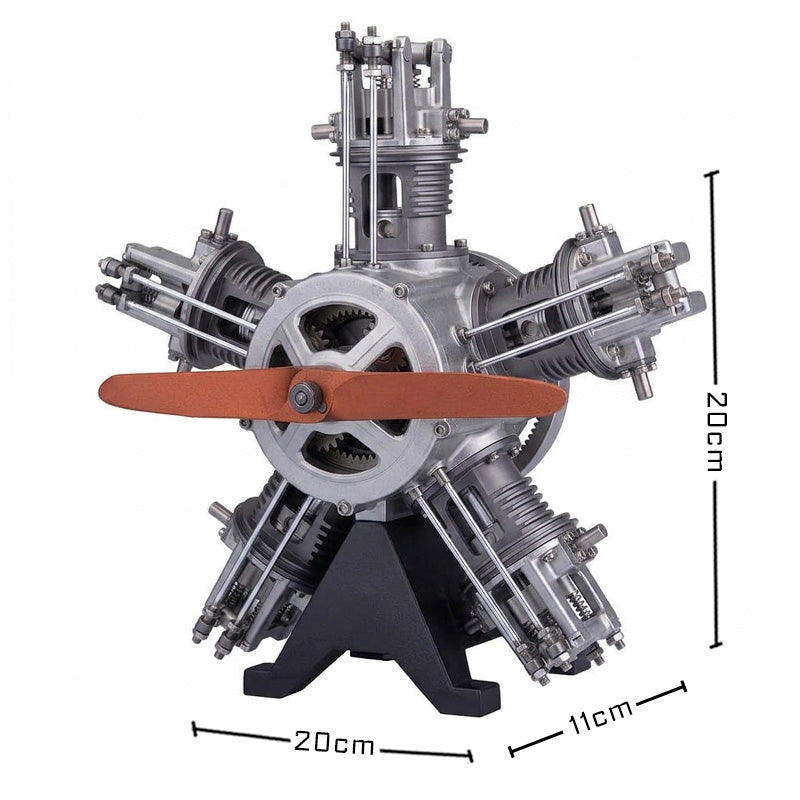 Radial Aircraft Engine - Metal Construction Set