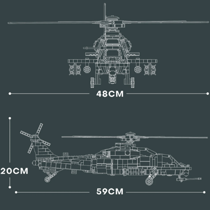 Changhe Z-10 1365pcs