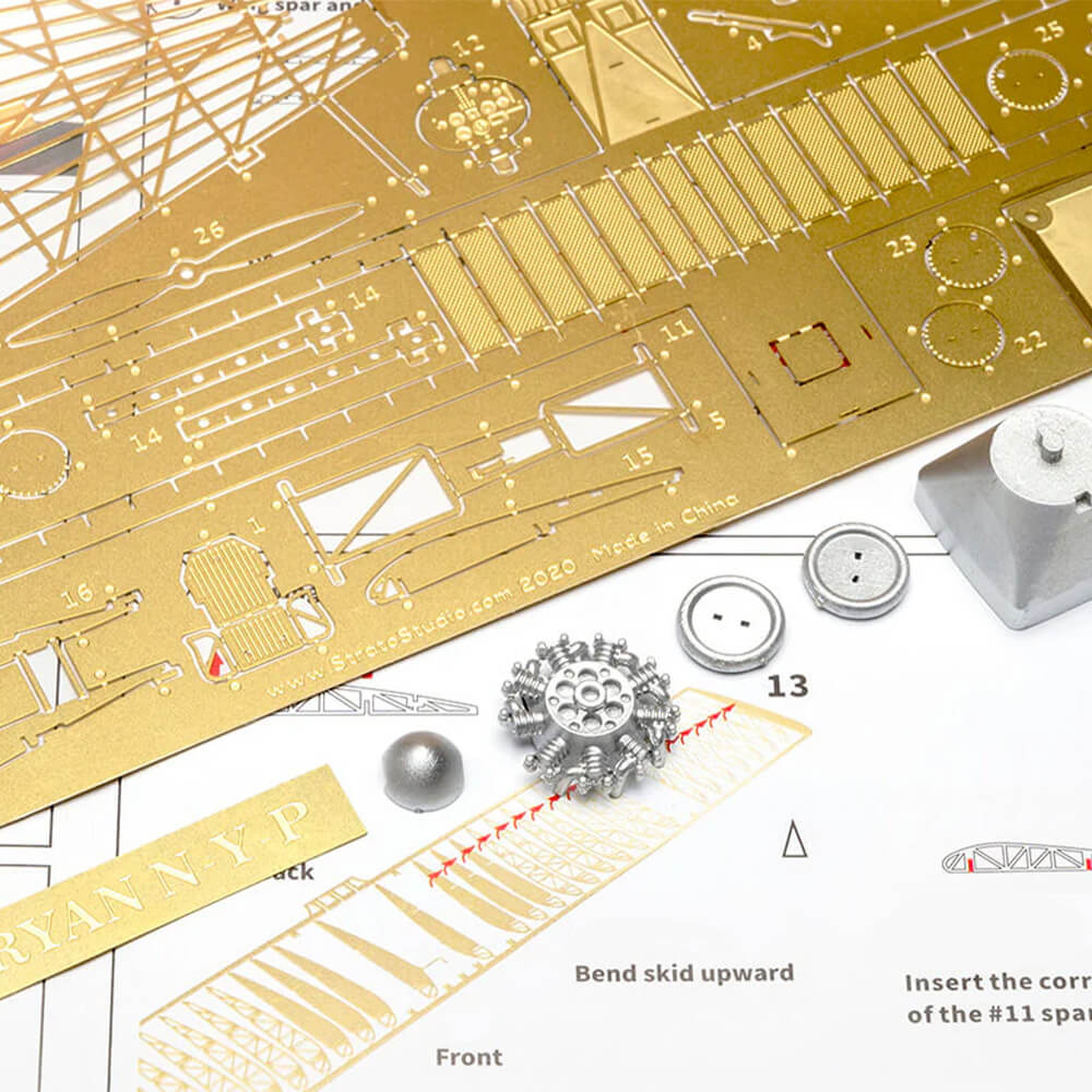 The Single-Engine Monoplane Ryan NYP - Metal Construction Set