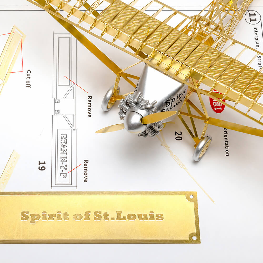 The Single-Engine Monoplane Ryan NYP - Metal Construction Set