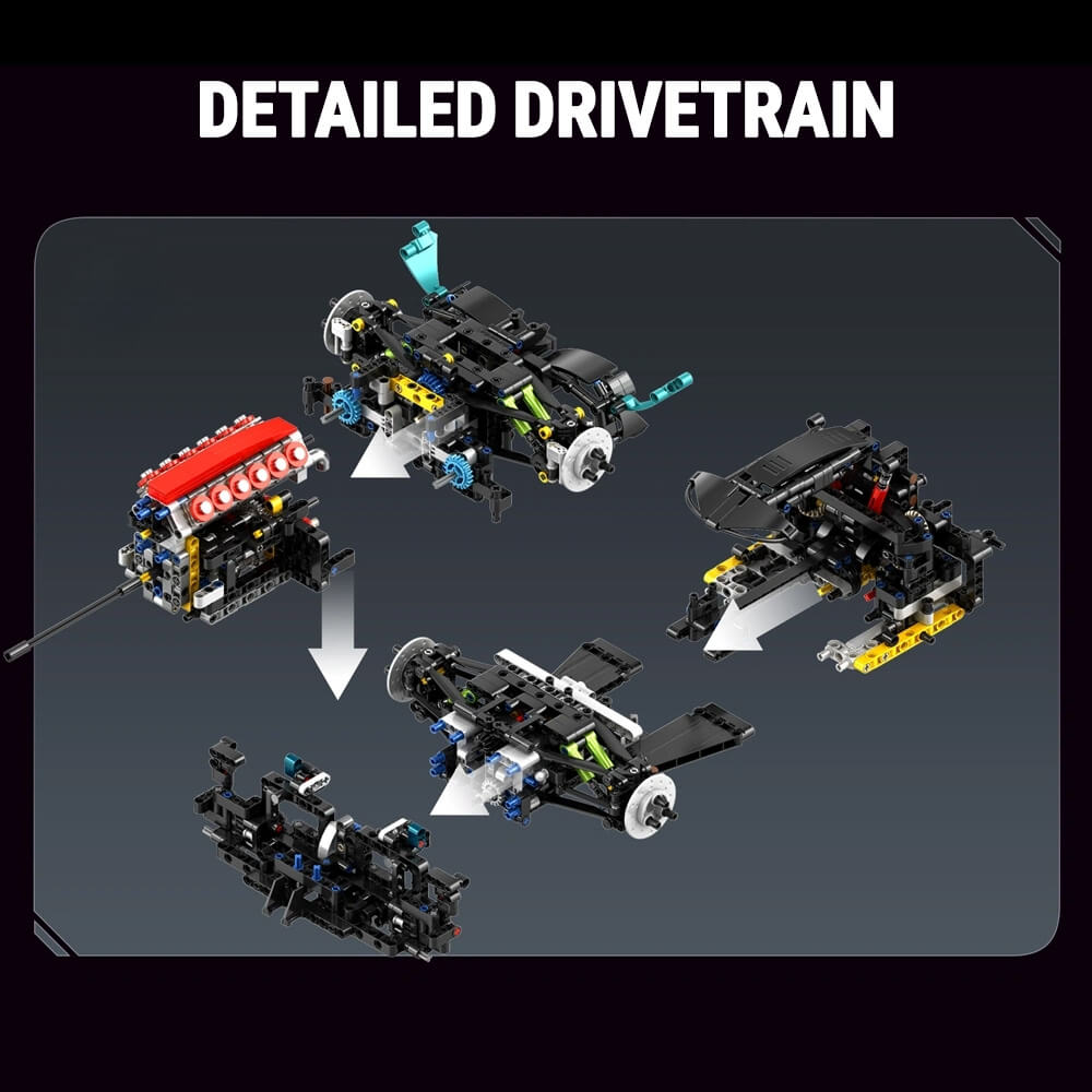 Remote Controlled 24h British Hypercar 3068pcs