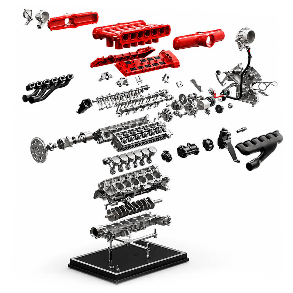 Italian V12 Metal Engine - Metal Construction Set