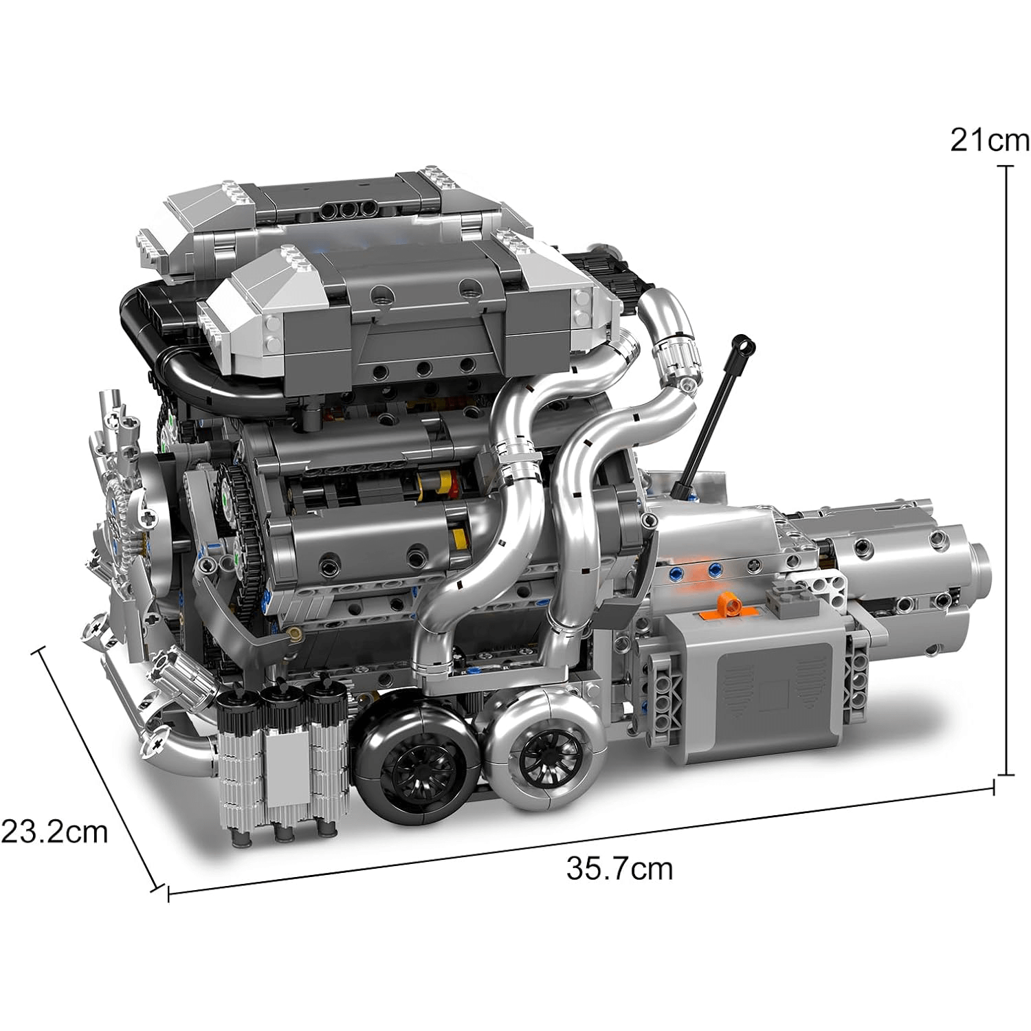 Motorised Hypercar W16 Engine & Gearbox 2023pcs