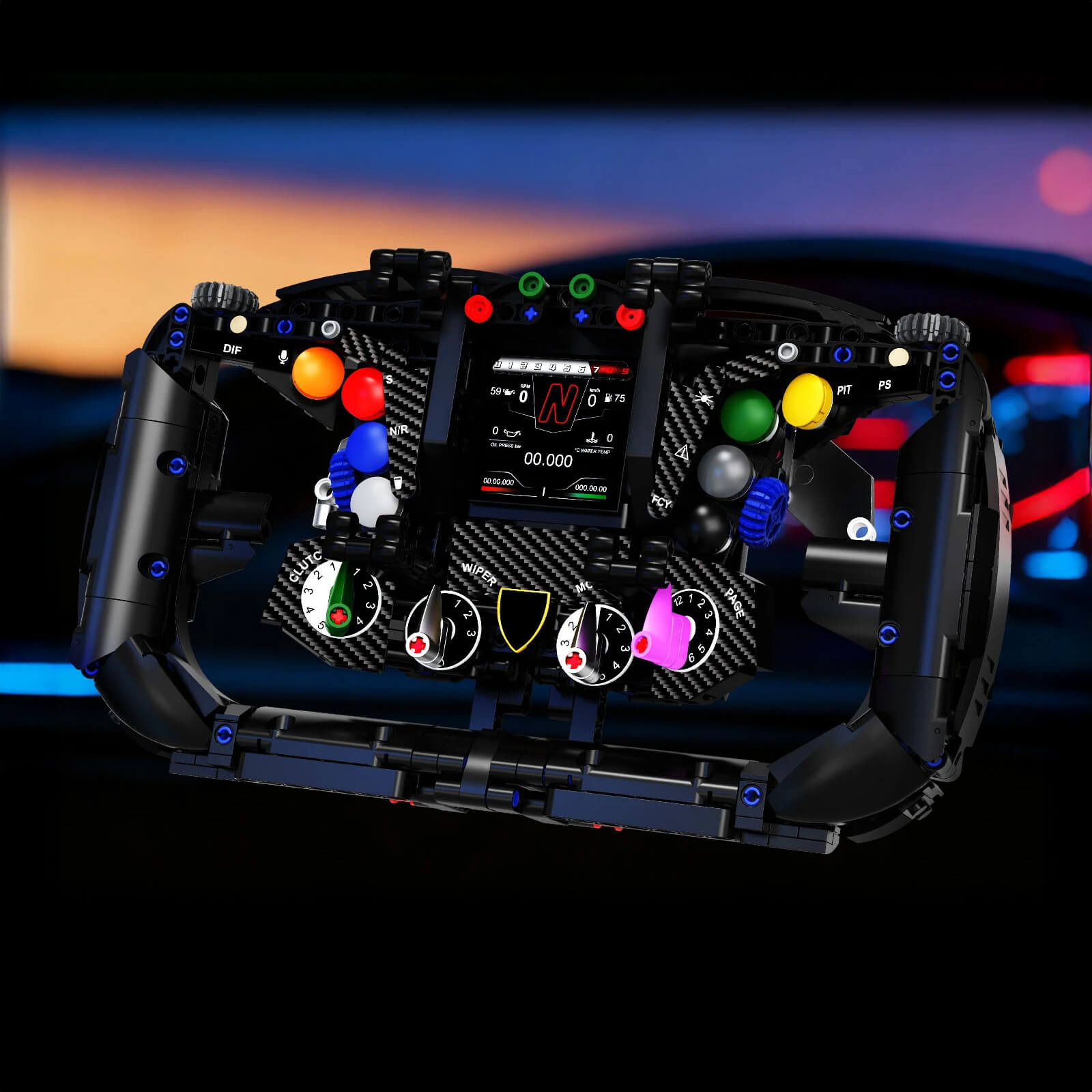 1:1 Italian Bull Racing Steering Wheel 866pcs