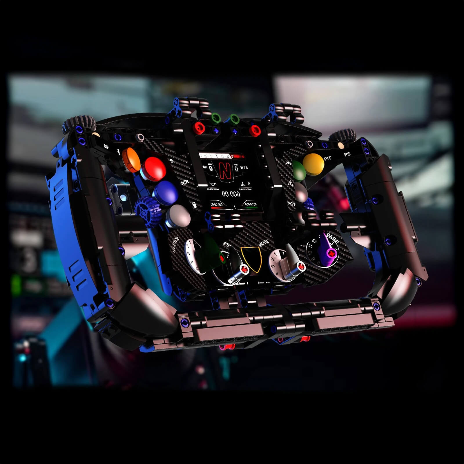 1:1 Italian Bull Racing Steering Wheel 866pcs