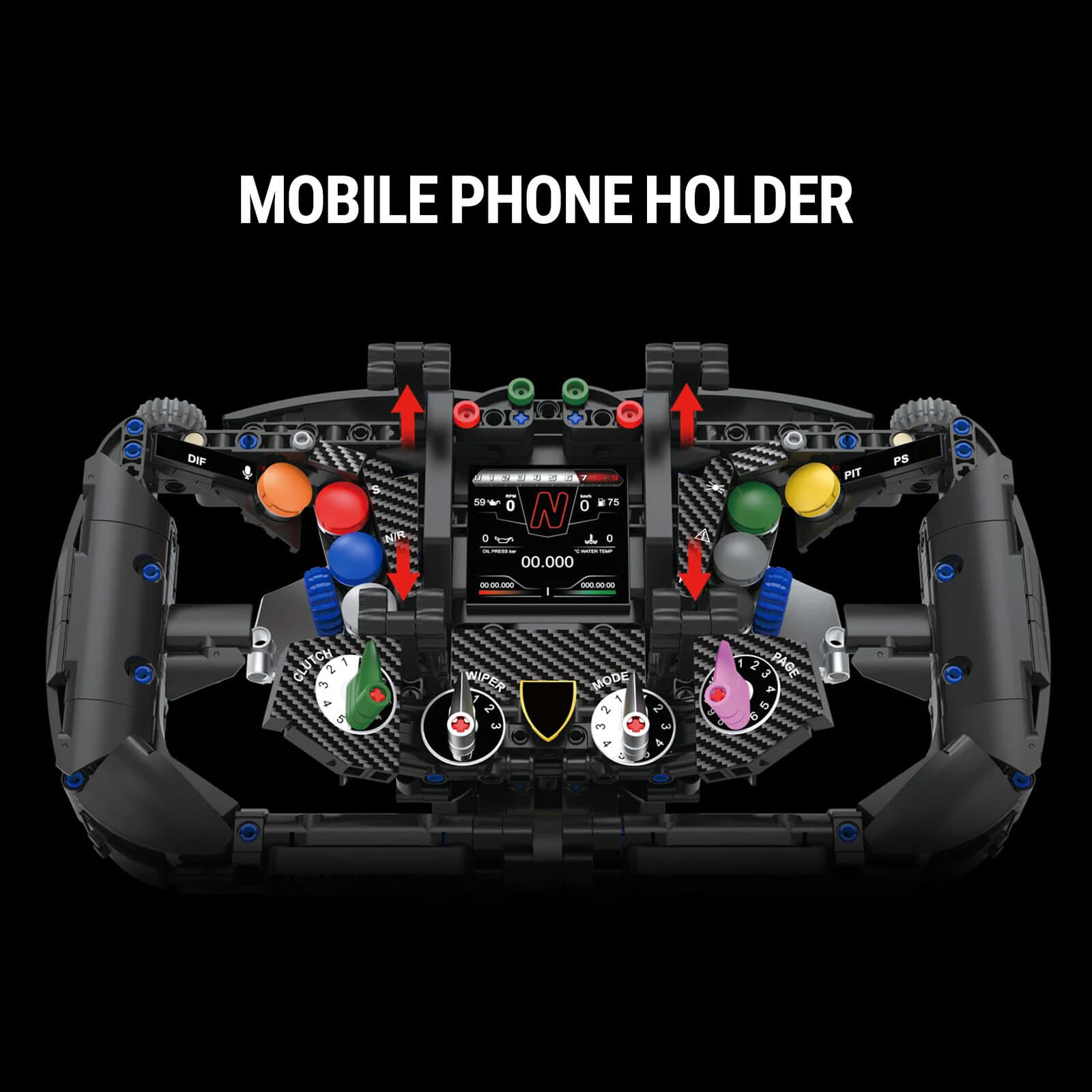 1:1 Italian Bull Racing Steering Wheel 866pcs