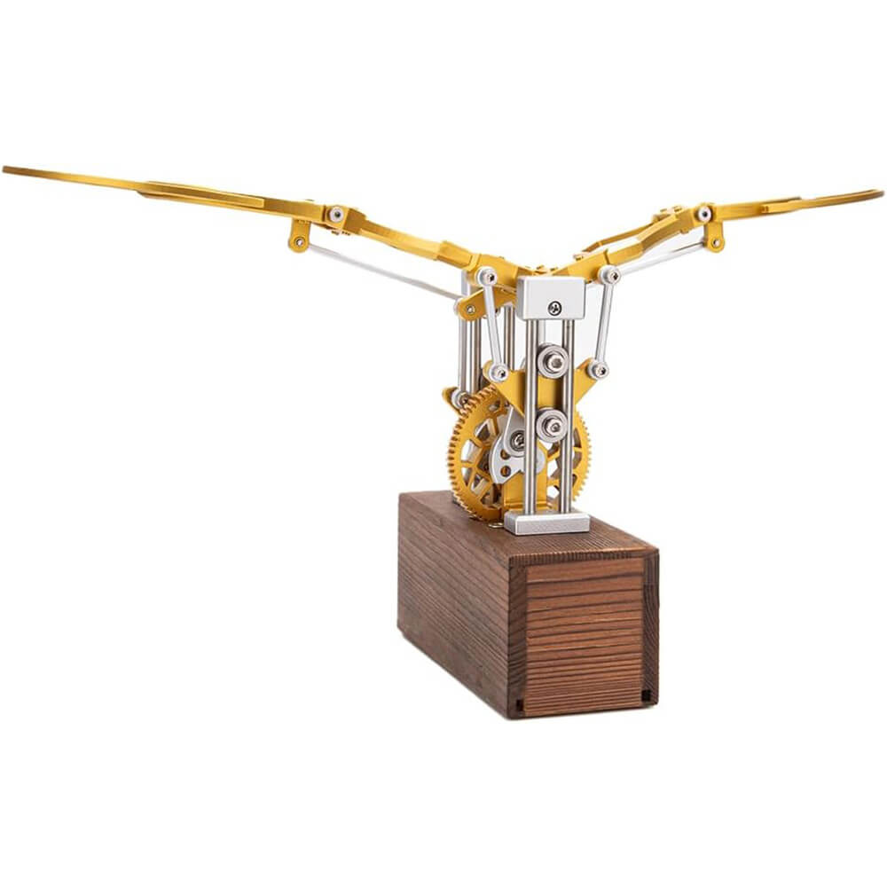Mechanical Golden Ornithopter - Metal Construction Set