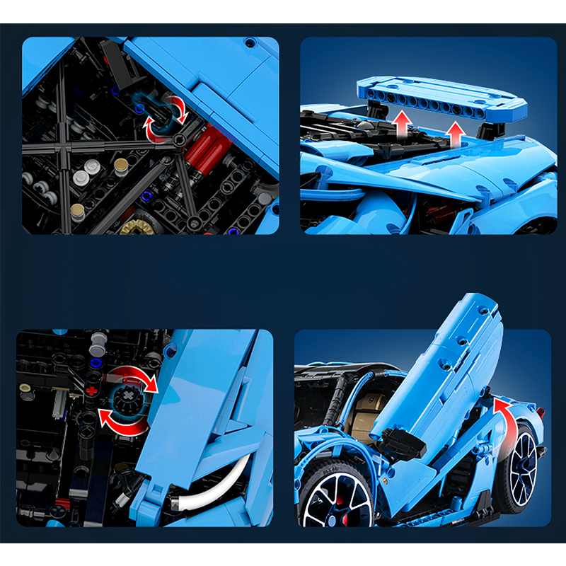 Blue Bull 3842pcs