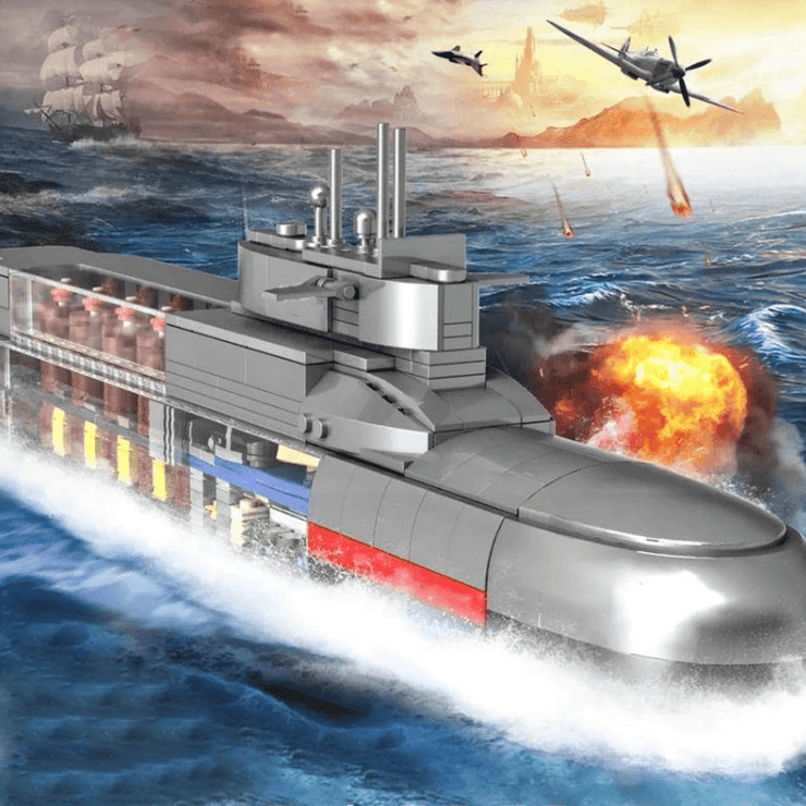 Type 092 Nuclear Submarine 1019pcs