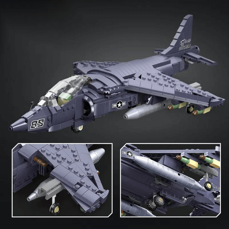 AV-8 Sea Harrier Aircraft 806pcs