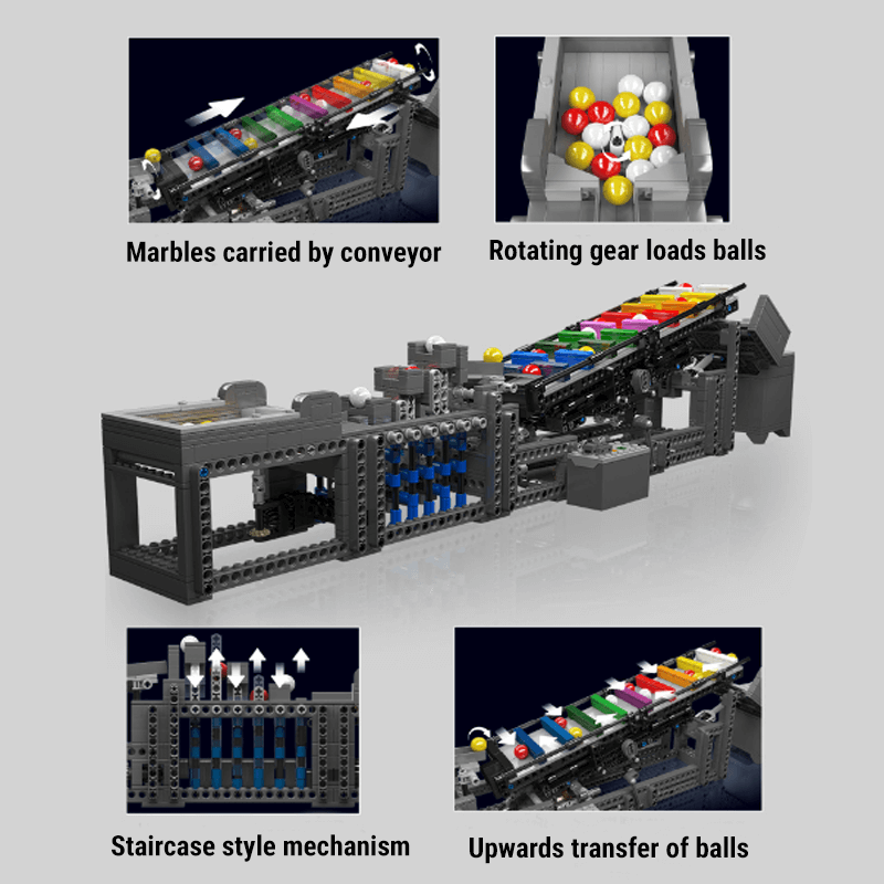 Motorised Rainbow Ladder GBC 1280pcs