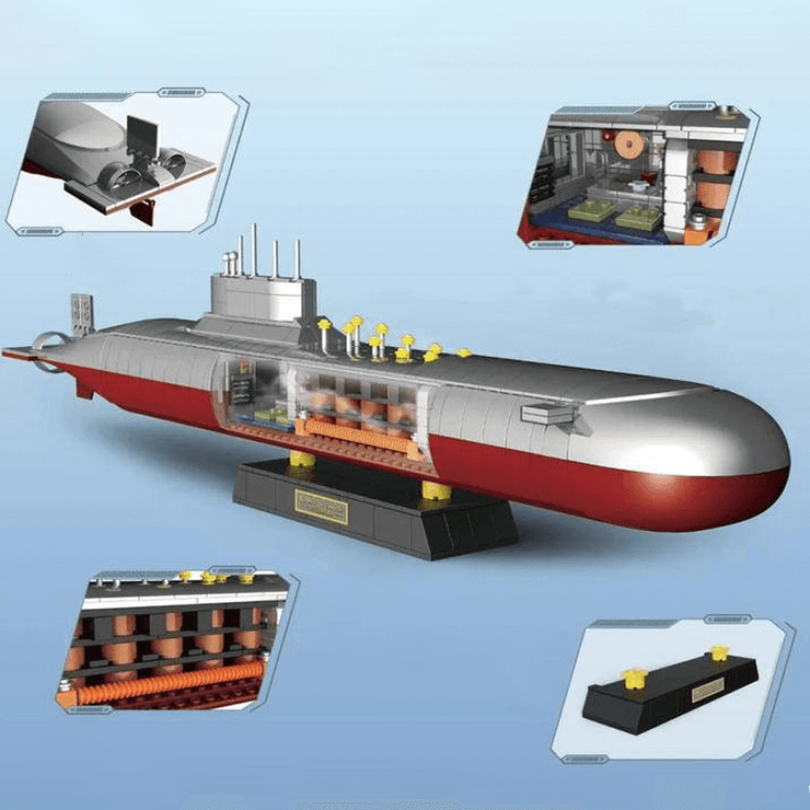 Type 9411 Nuclear Submarine 1104pcs