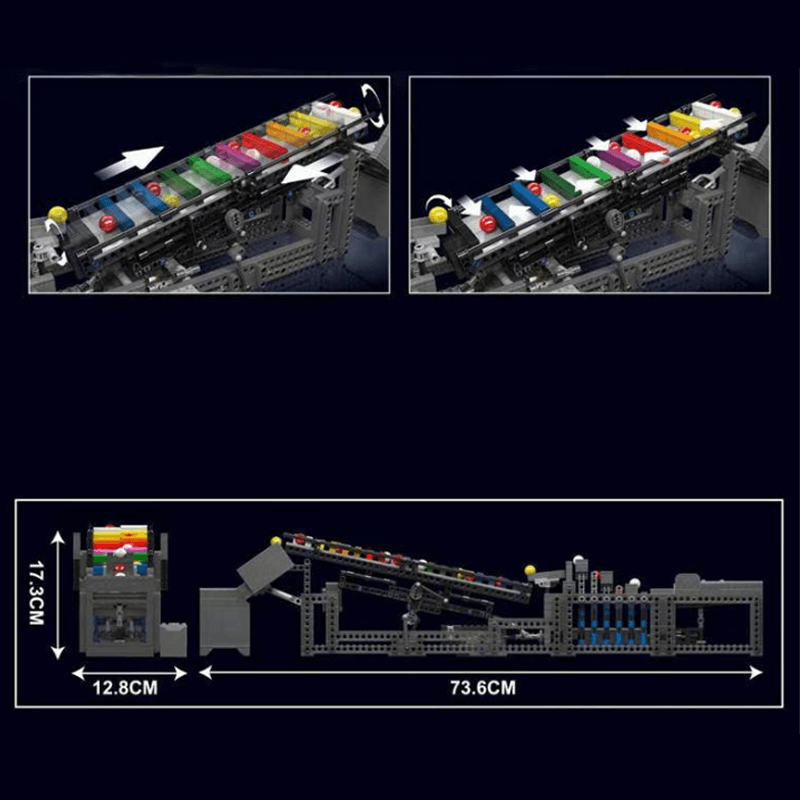 Motorised Rainbow Ladder GBC 1280pcs