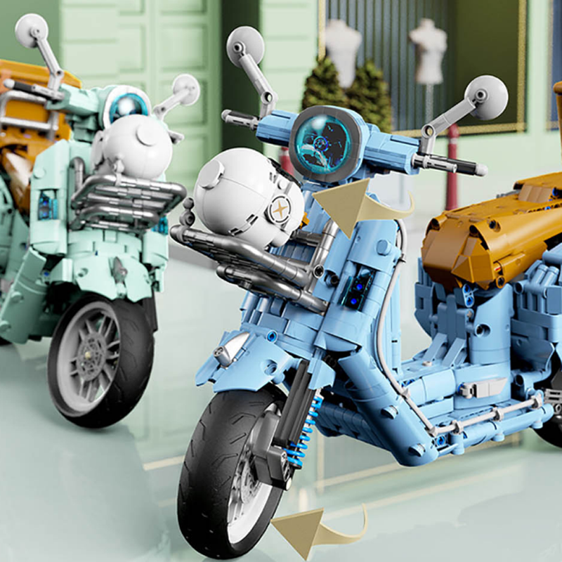 Classic Italian Scooter 1827pcs