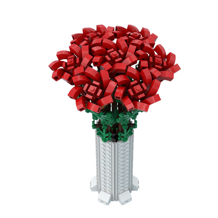 Flower Bouquet with Vase 443pcs