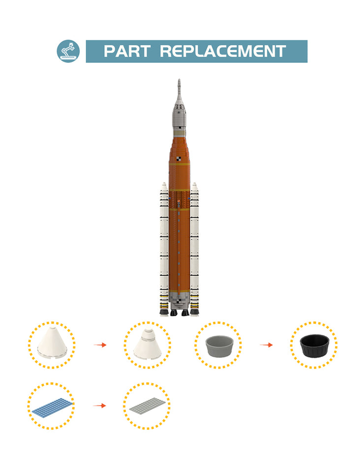 Artemis Space Launch System 2384pcs