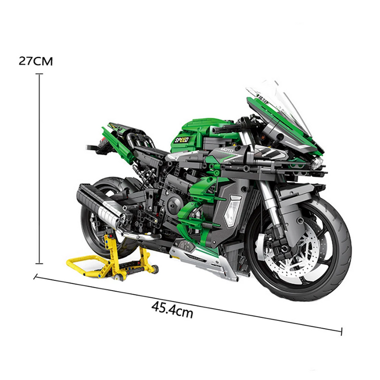 Green Motorbike 2087pcs
